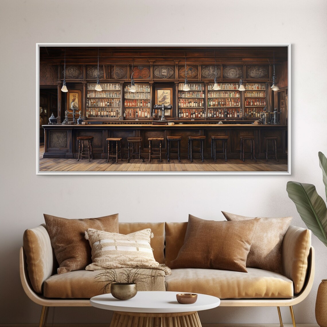 Western Prohibition Tavern Art Print, Bar Decor - Image 5
