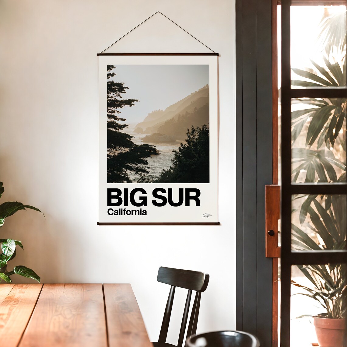 Big Sur California Coastal Cliffs Sunset Photo Travel Poster - Image 3