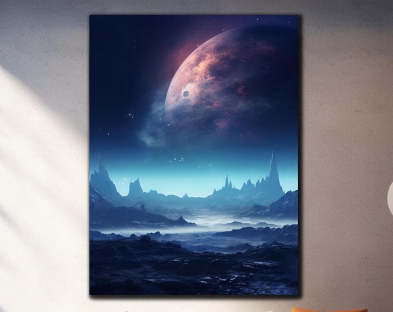 Moon Wall Art Earth From Moon Tempered Glass Printing Wall Art Vivid Wall Decor Glass Wall Decor Art Glass Large Wall Art Glass Printing