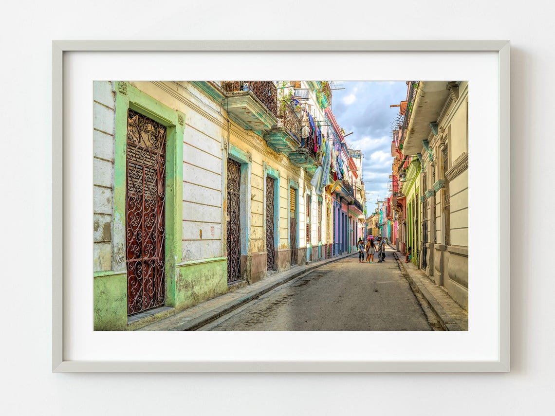 Children Playing In The Streets Havana Wall Art