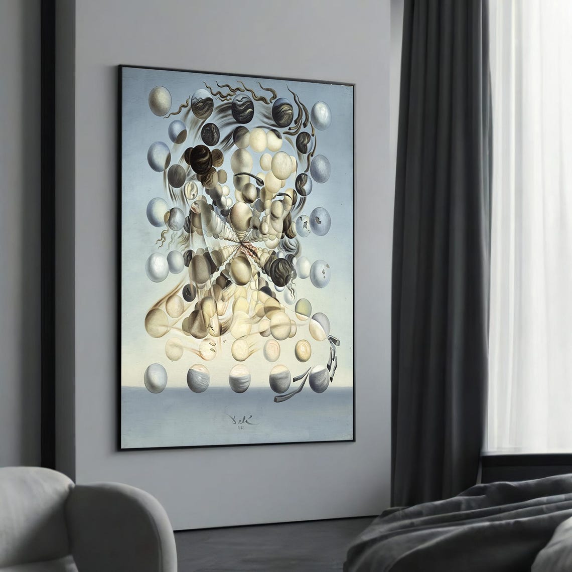Salvador Dali Galatea of the Spheres Surrealist Masterpiece Poster
