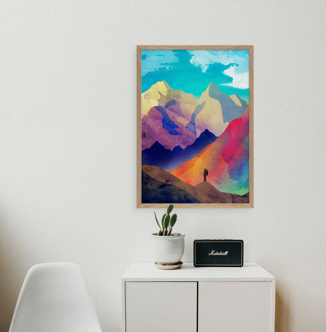 Mountain Hiking Art Print for Living Room Office - Image 2