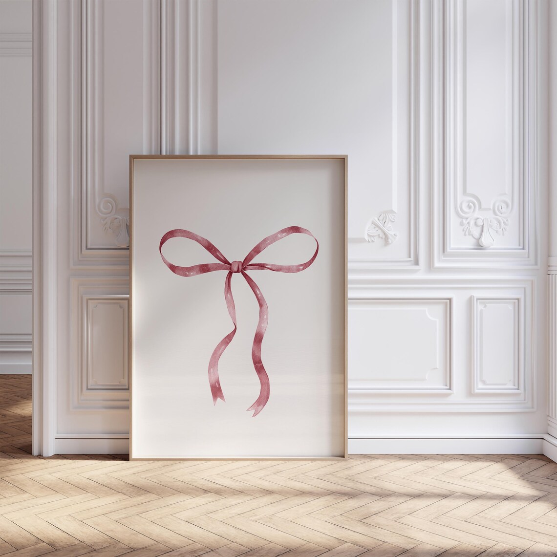 Red Bow Print, Coquette Nursery Decor Art Print - Image 5