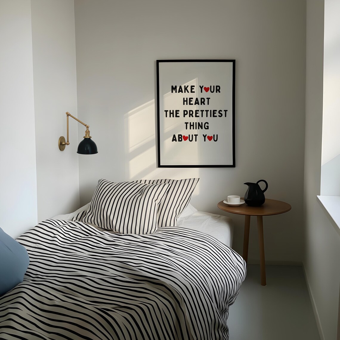 Make Your Heart the Prettiest Thing About You Quote Art Print - Image 2