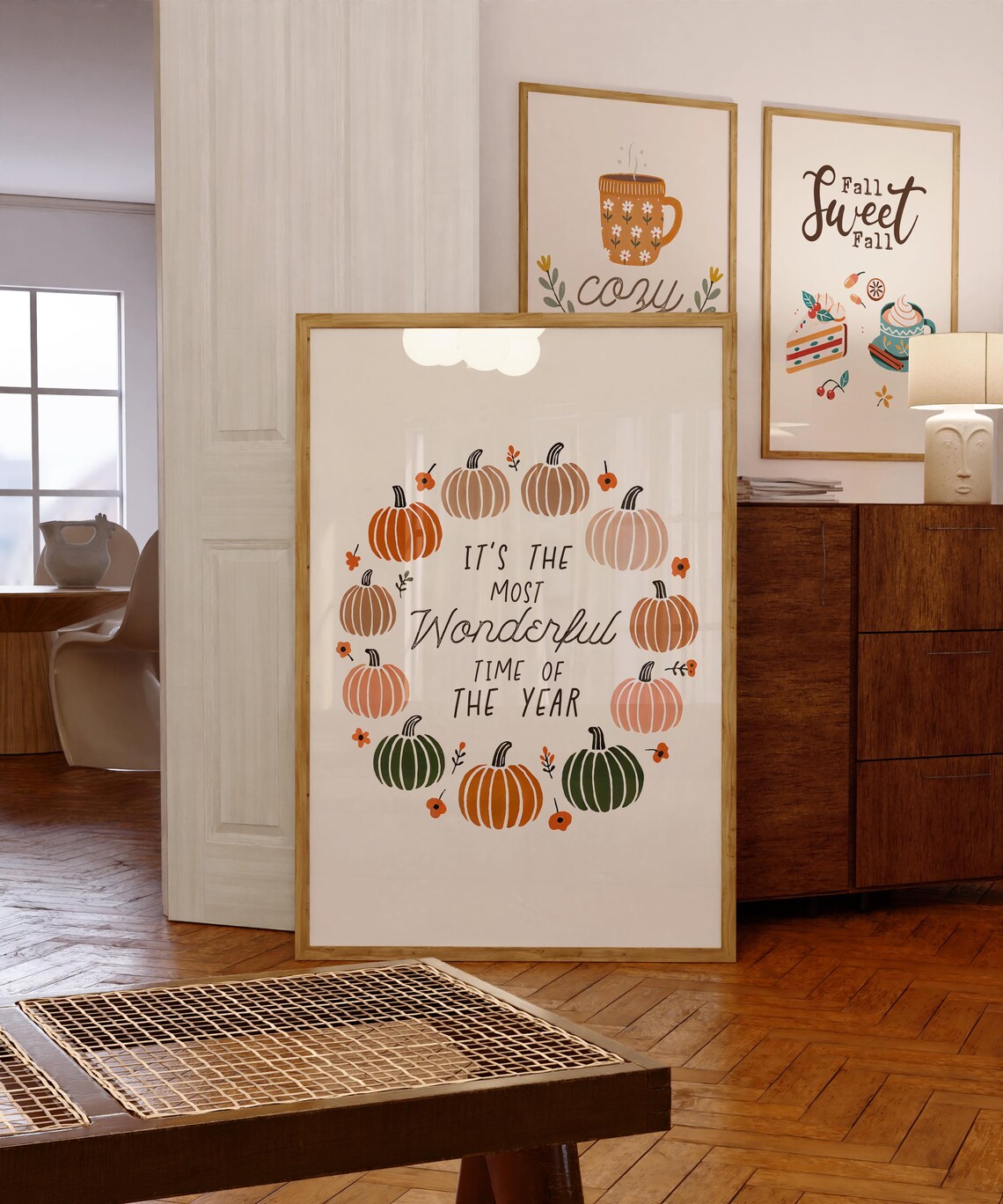 Its the Most Wonderful Time of the Year Pumpkin Wreath Poster - Image 4