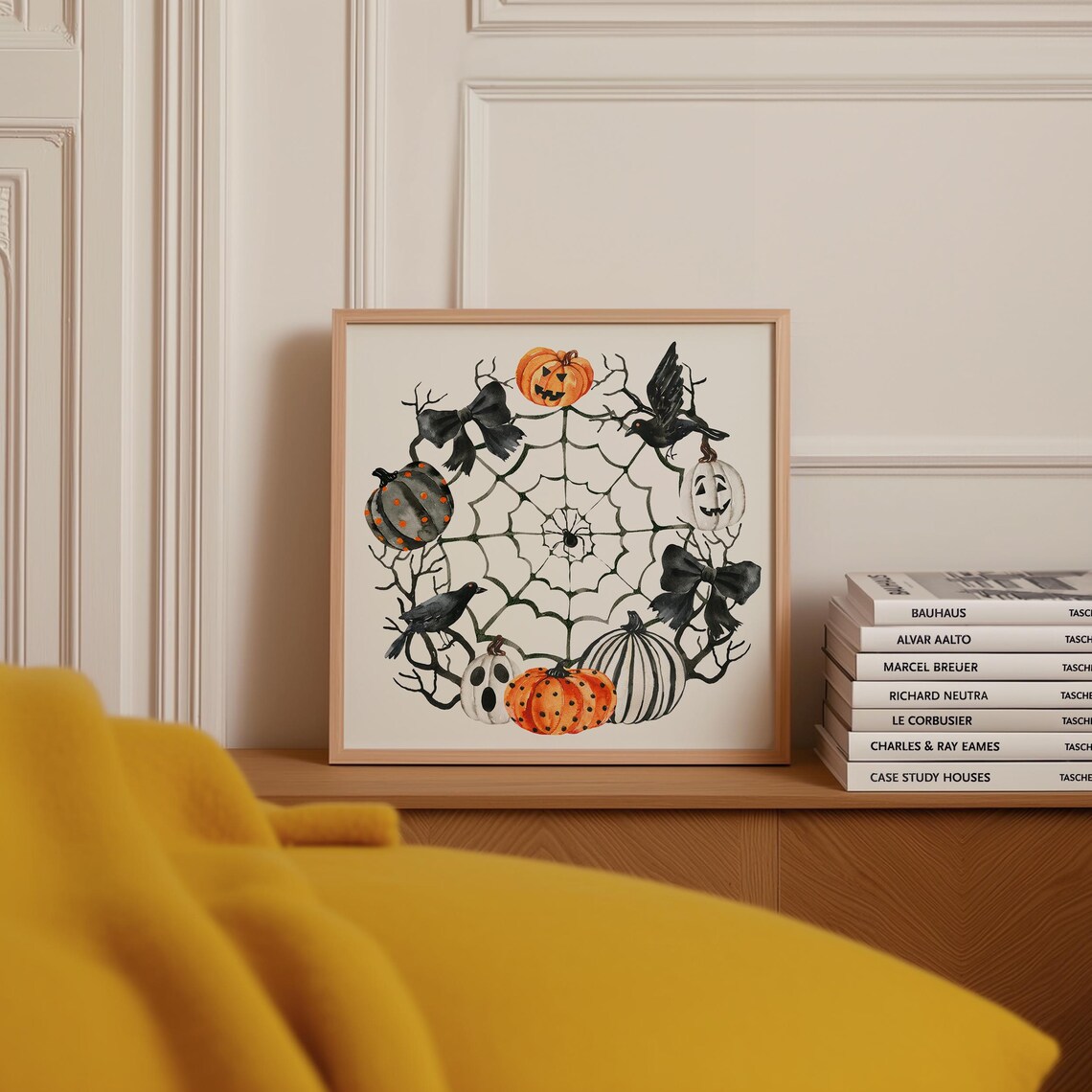 Spider Web Print Coquette Halloween Prints Halloween Printables Cute Halloween Decor Vintage Halloween Wall Art - Image 2