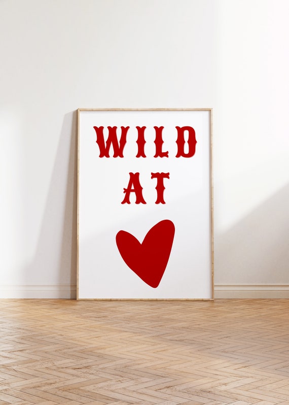 Western Typography Western Print Cowboy Wall Art Trendy Western Print Dorm Room Cowgirl Art Funny Dorm Decor Red And Pink Art