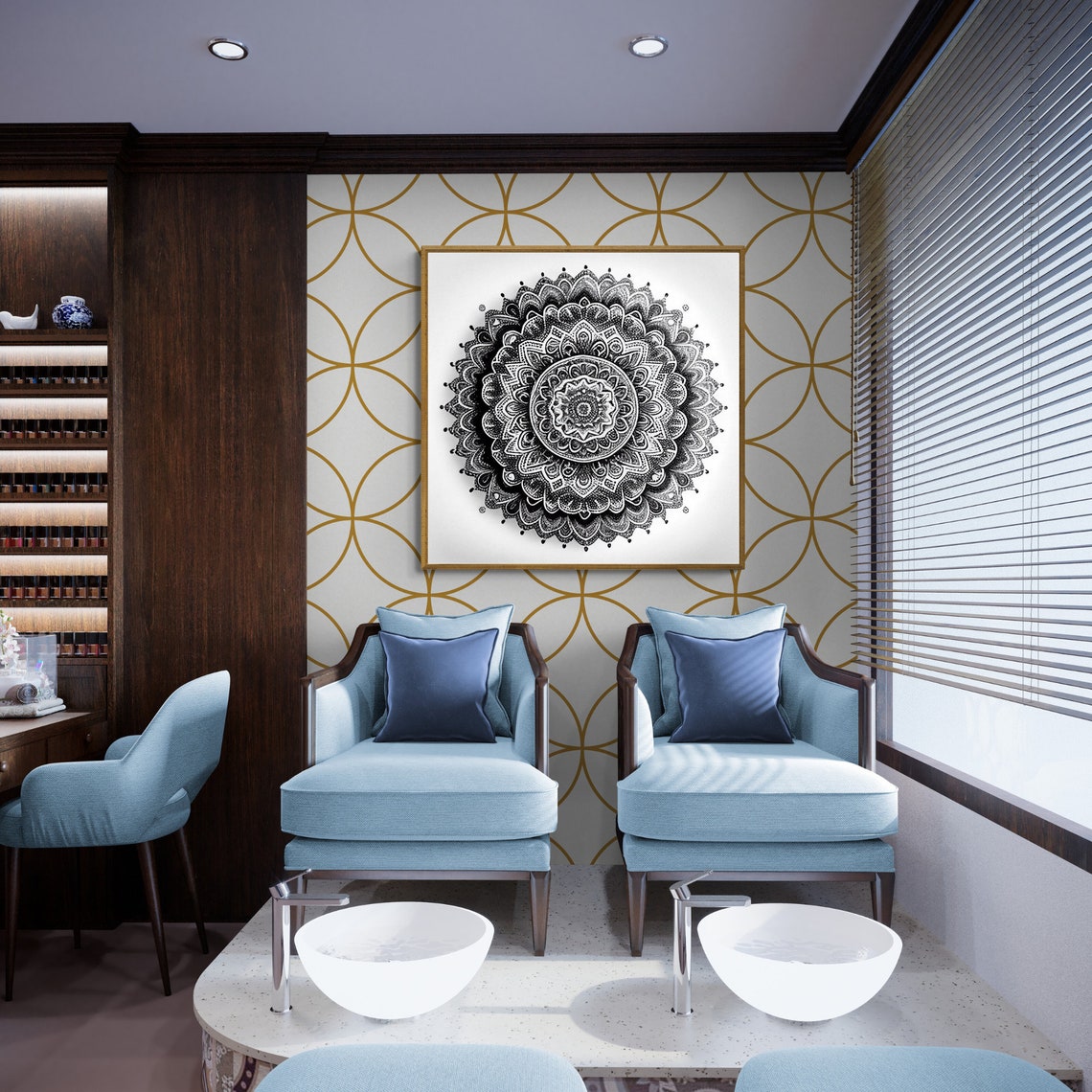 Mandala Art Zen Wall Art Home Decor Mandala Wall Decor Custom Size Colourful Art Prints Art Wall Print Decor - Image 2