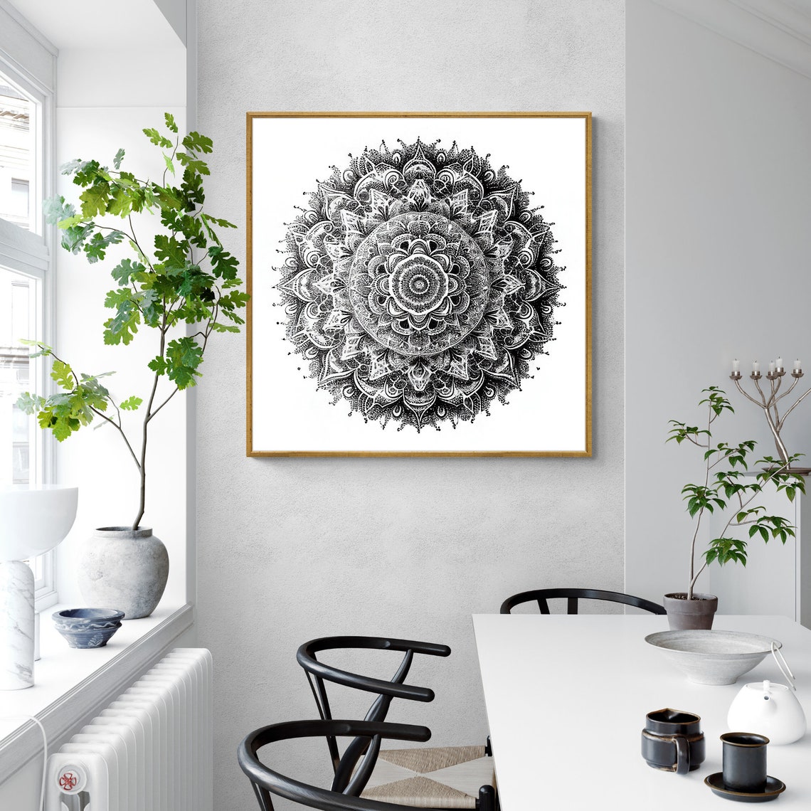 Mandala Art Zen Wall Art Home Decor Mandala Wall Decor Custom Size Colourful Art Prints Art Wall Print Decor - Image 3
