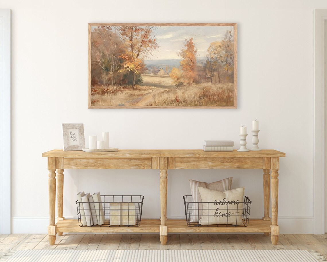 Autumn Countryside Landscape, Farmhouse Art Print - Image 4
