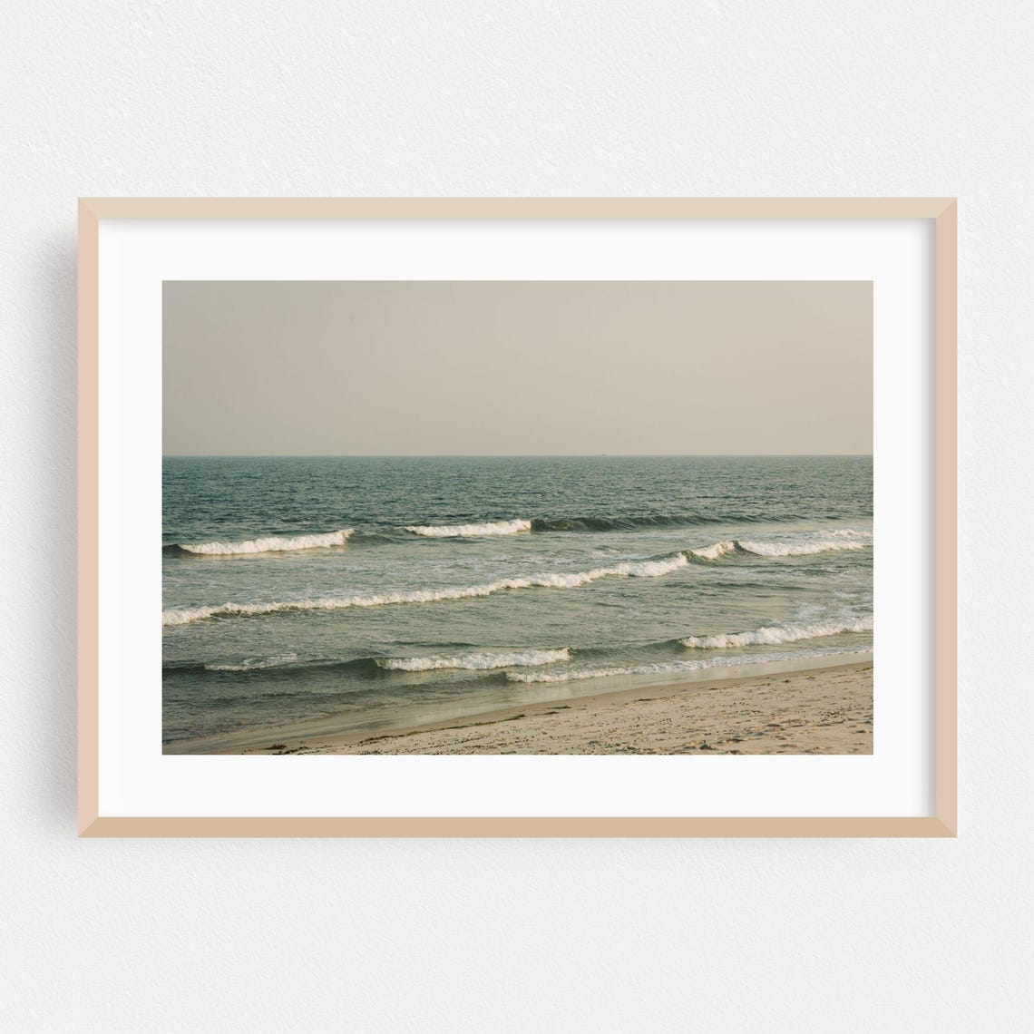 Fire Island Beach Ocean Waves Summer Shoreline Coastal Art Poster