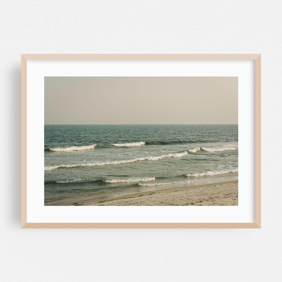 Fire Island Beach Ocean Waves Summer Shoreline Coastal Art Poster