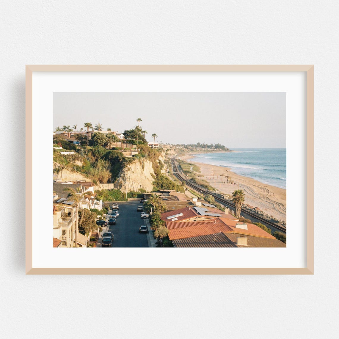 San Clemente Coastal Town Cliffs Beach California Seaside Poster