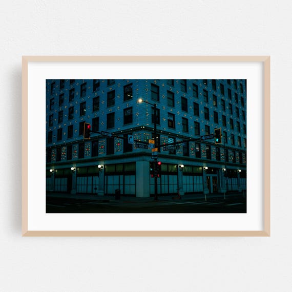Denver Print Colorado Wall Art City Framed Nightlife Home Decor Architecture Poster Deco Fine Moody Street Photography