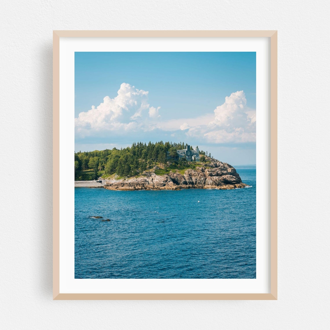 Bar Harbor Rocky Coast Headland Ocean View Maine Photo Poster