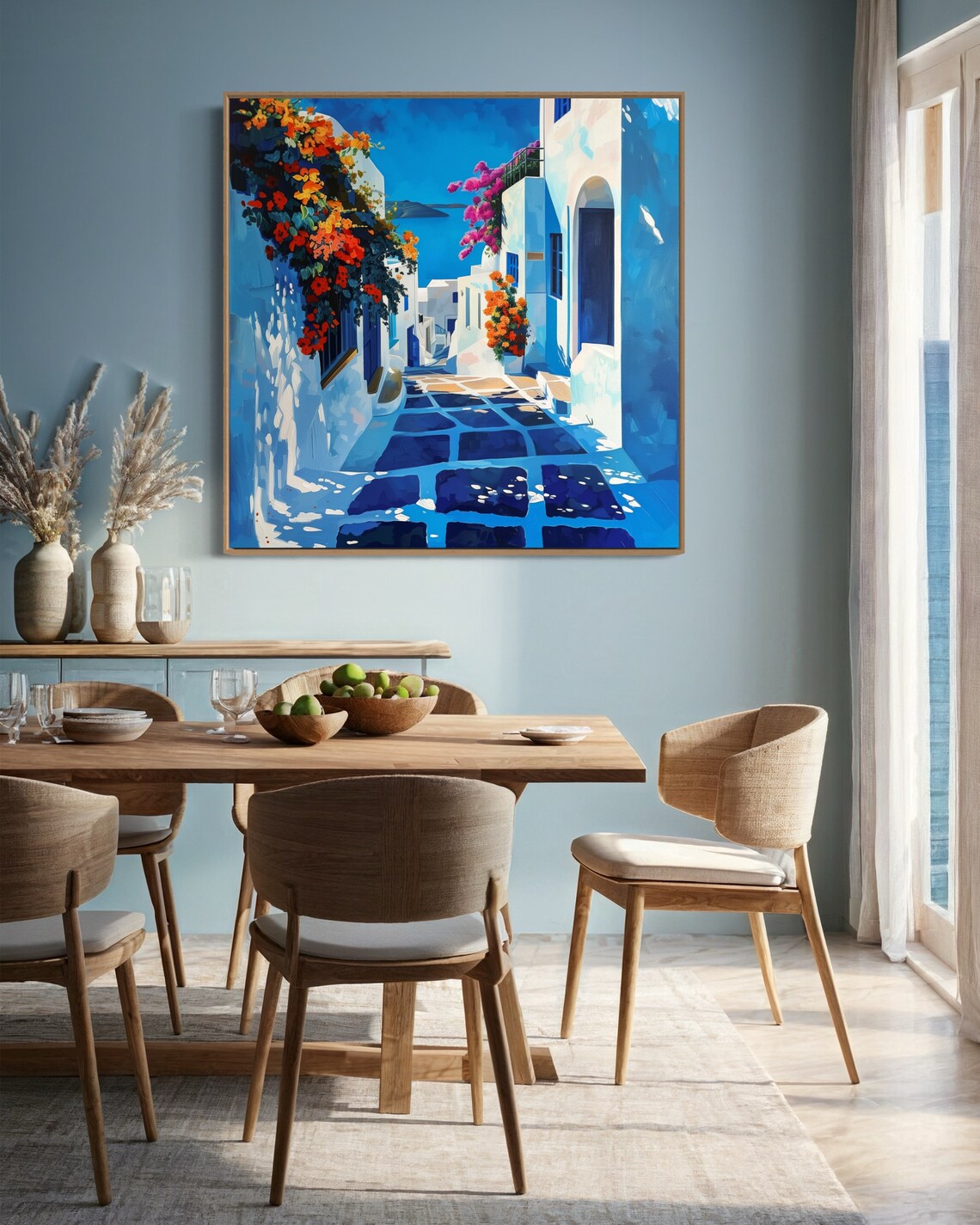 Mykonos Street, Mediterranean Travel Poster - Image 5