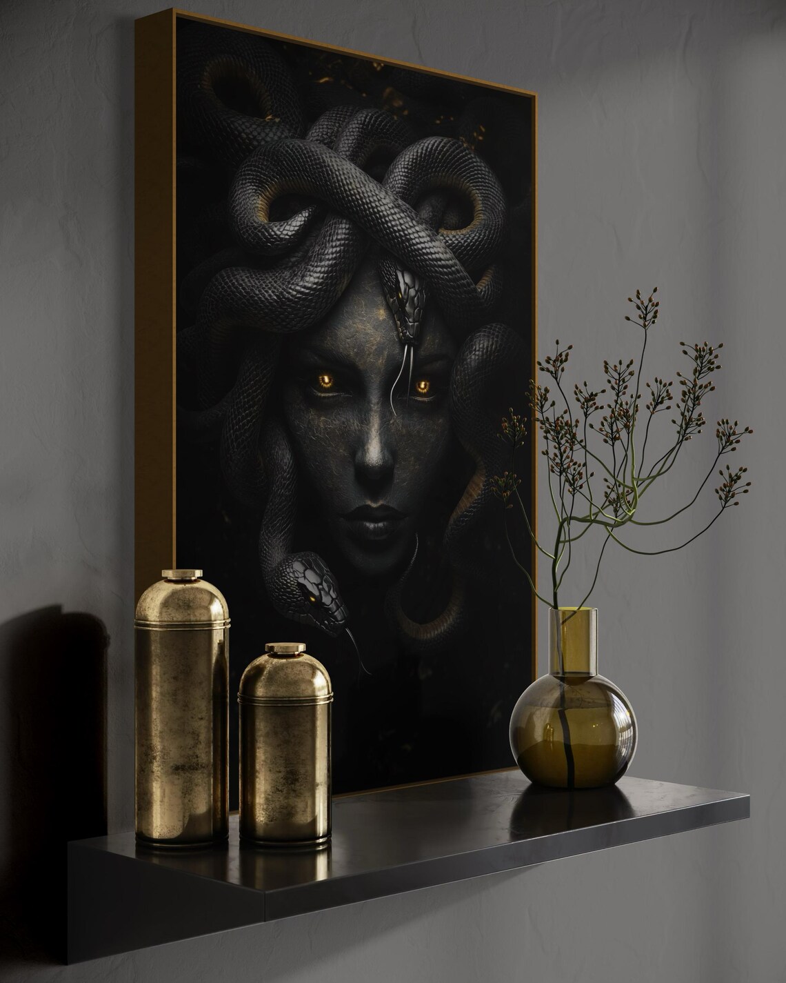 Medusa Gothic Art Print, Greek Mythology Decor - Image 5