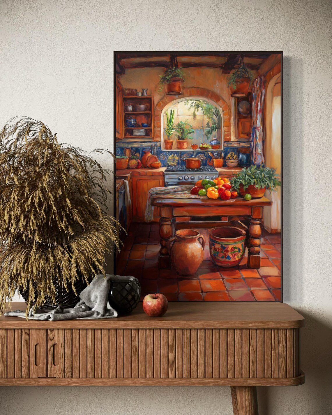Mexican Kitchen Rustic Wall Decor, Spanish Style Art Print - Image 3