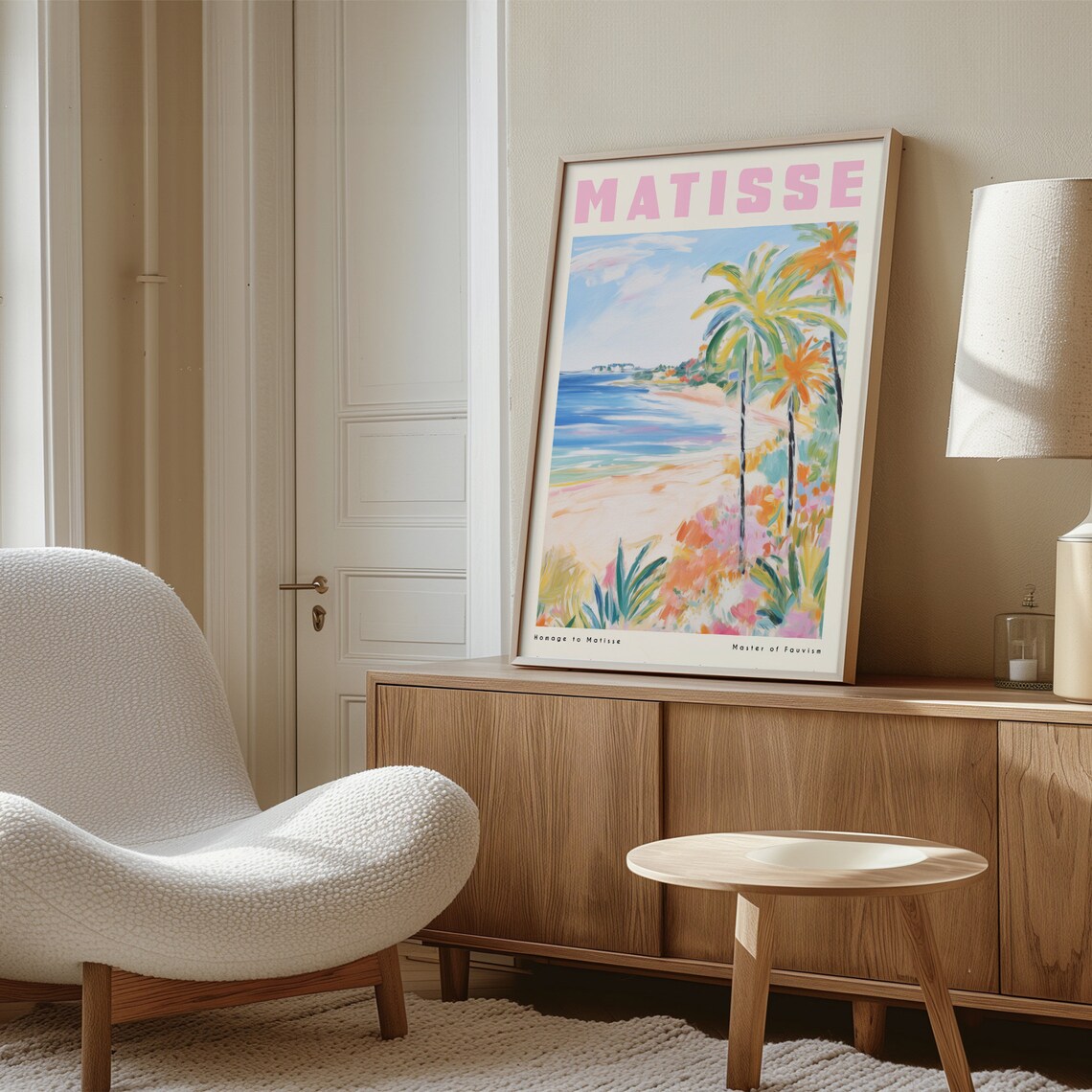 Pastel Matisse Beach Art Print, Exhibition Poster - Image 2