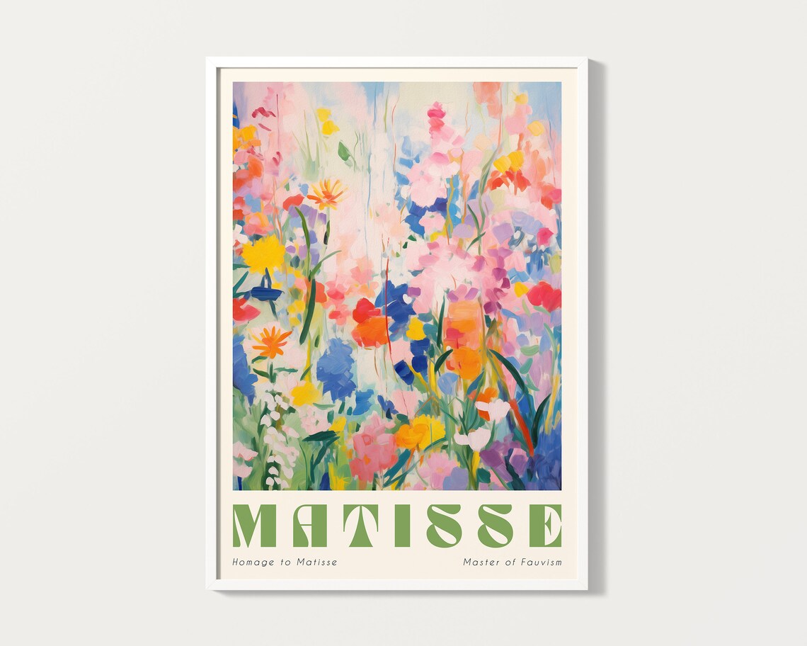 Matisse Botanical Art Print, Pastel Gallery Wall