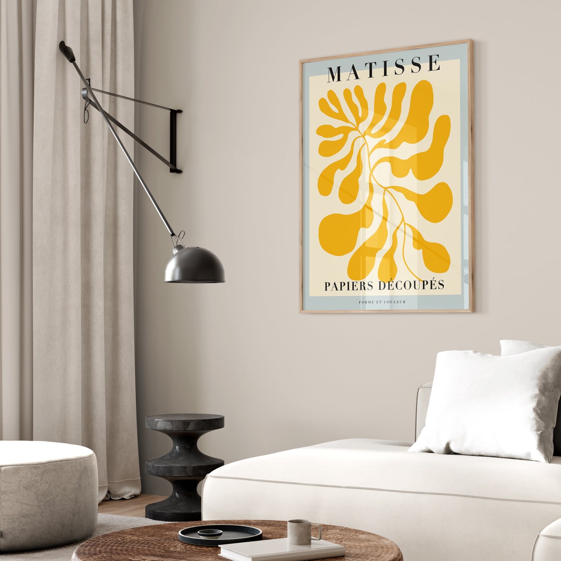 Matisse Yellow Cut Leaf Papiers Decoupes Botanical Art Poster - Image 3