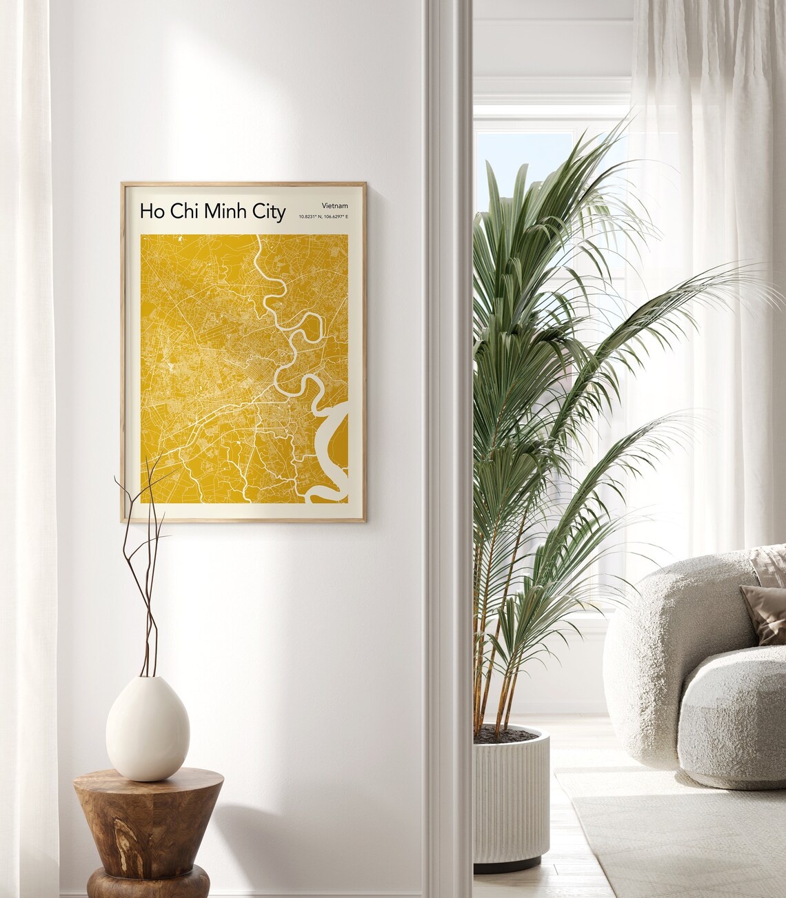 Ho Chi Minh City Map Poster, Travel Art Print - Image 2