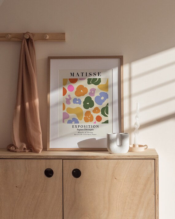 Matisse Flowers Exhibition Poster Matisse Exhibition Print Matisse Leaf Print Matisse Petals Poster Abstract Matisse Print Mp13