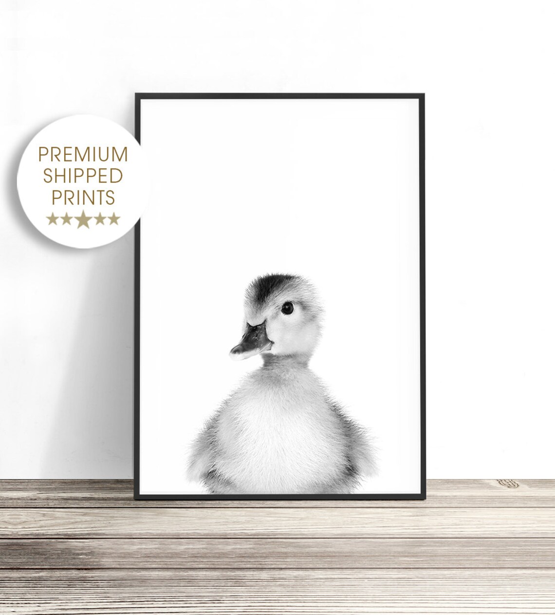 Baby Duck Print, Nursery Animal Wall Art