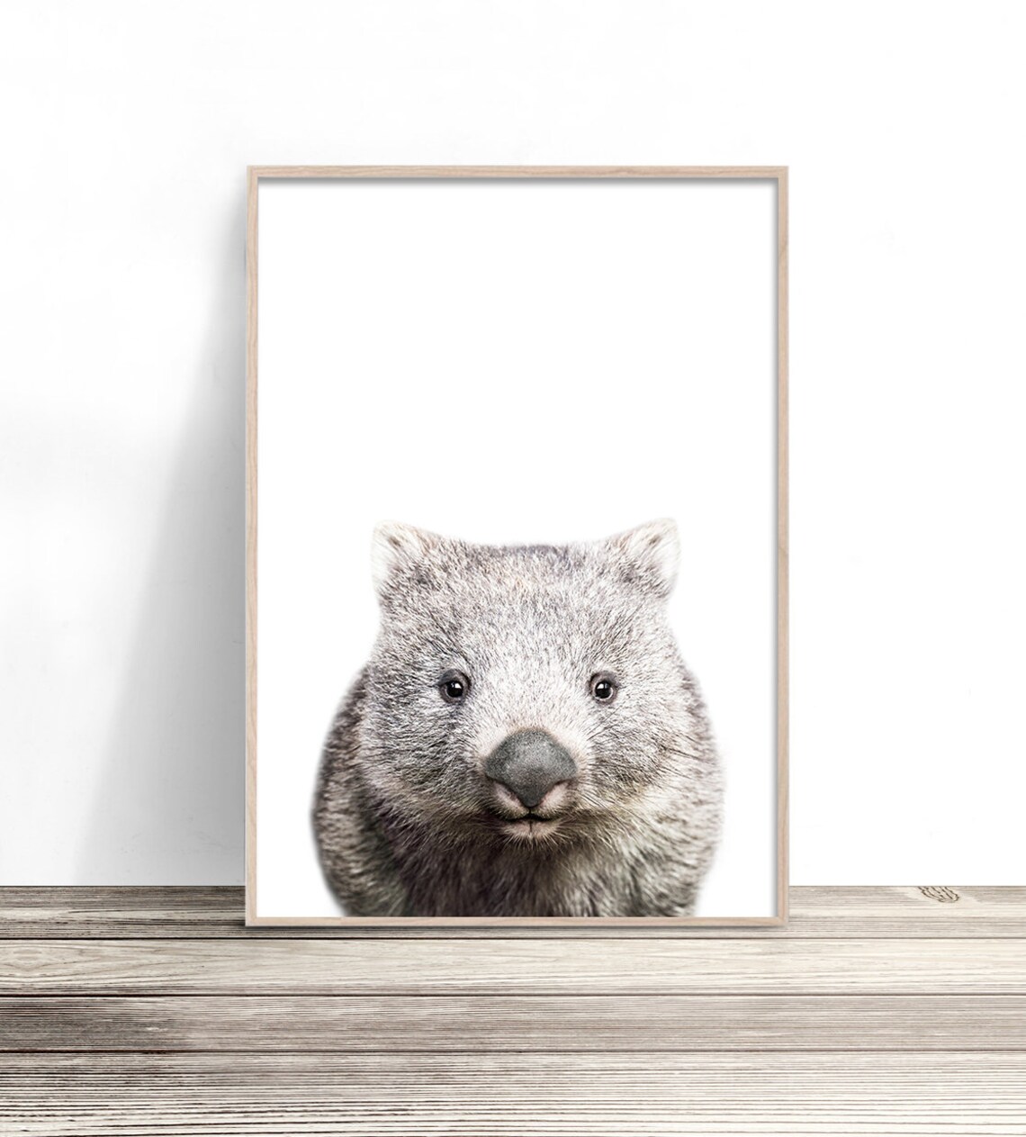 Wombat Print, Modern Australiana Nursery Decor