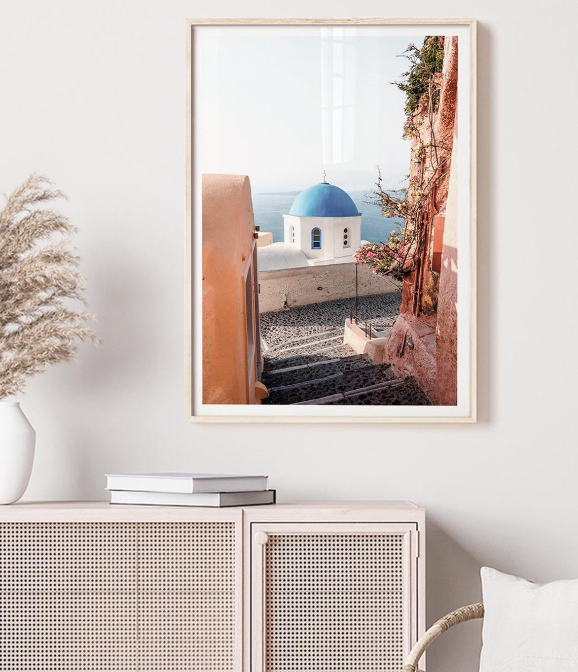 Streets Of Santorini Art Print Greek Island Wall Art Greece Print Mediterranean Decor Travel Destination Photography Greece Gifts - Image 2