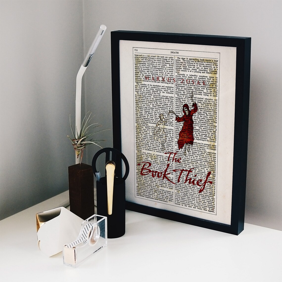 The Book Thief by Markus Zusak, Literary Art Print - Image 4