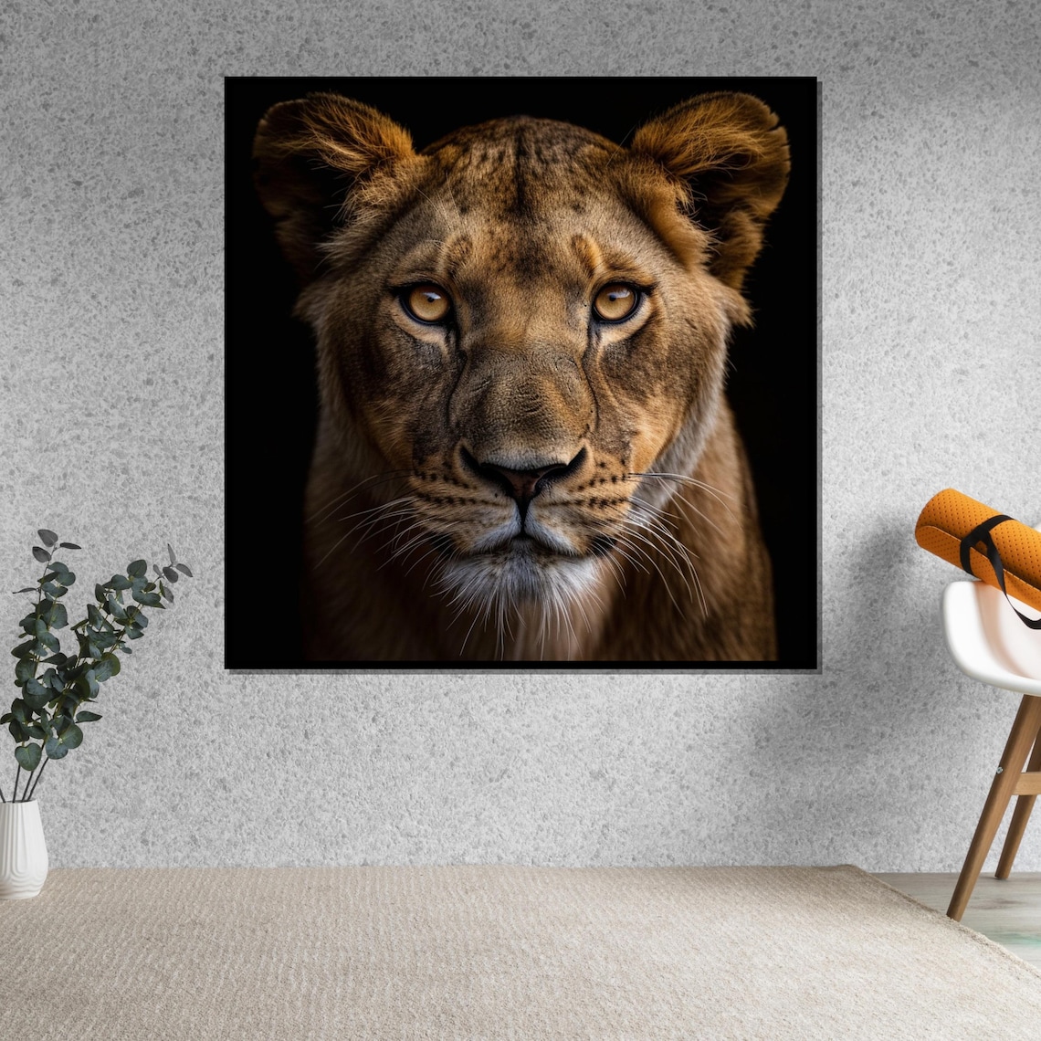 Majestic Lioness Art Print, Wildlife Portrait - Image 5