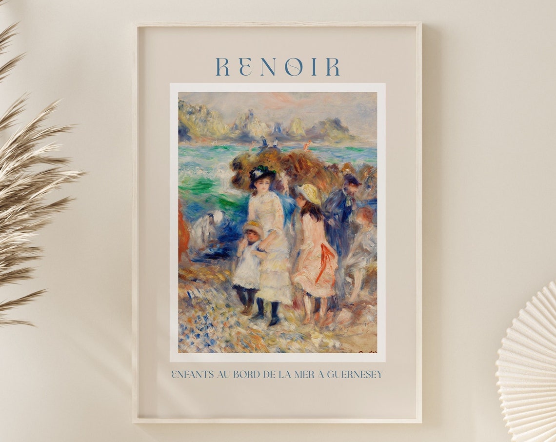 Renoir Poster August Renoir Print Renoir Wall Art Renoir Picture Renoir Monet Print Vintage Renoir Art Renoir Enfants Au Bord
