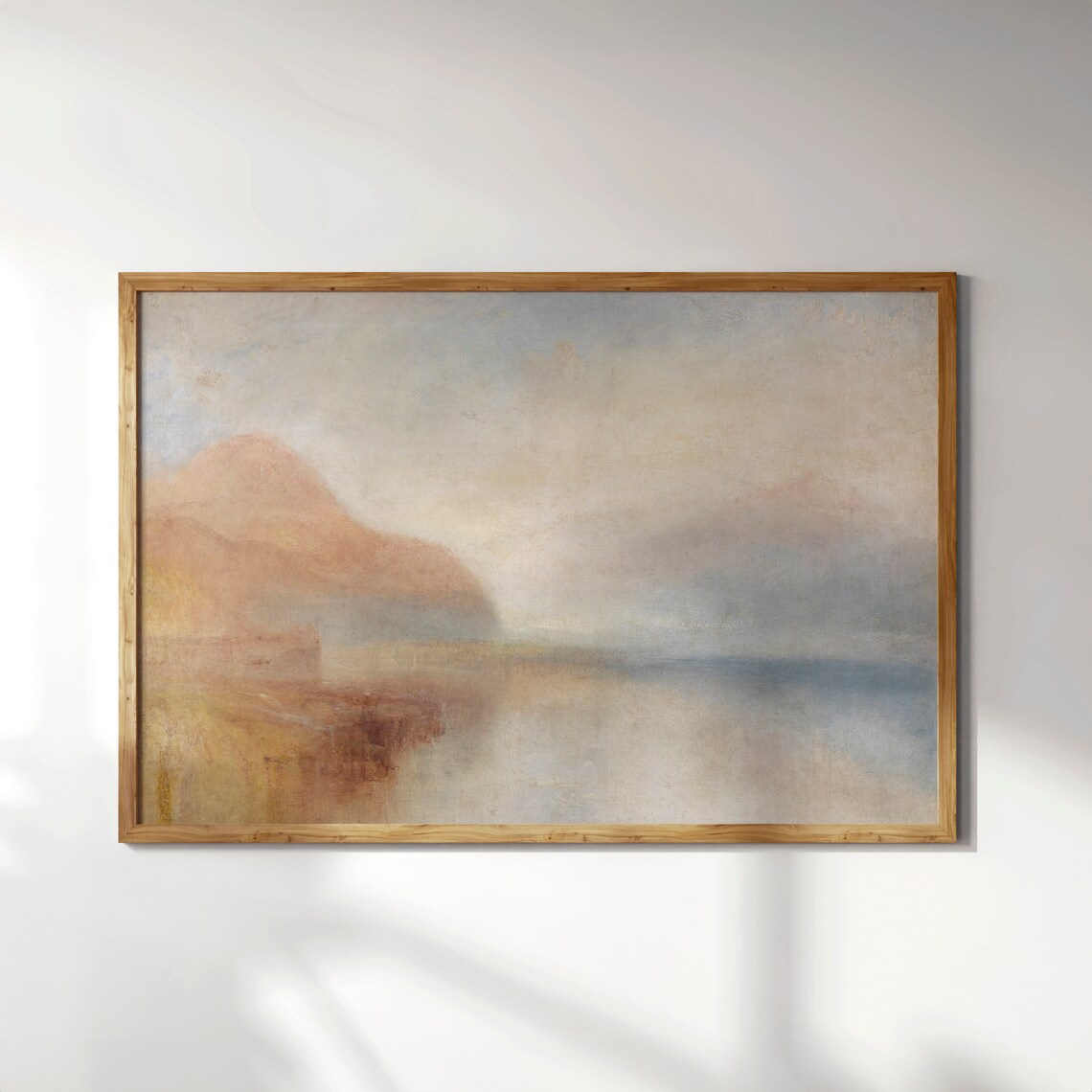 Muted Landscape Cloud Painting, Soft Neutral Art Print - Image 3