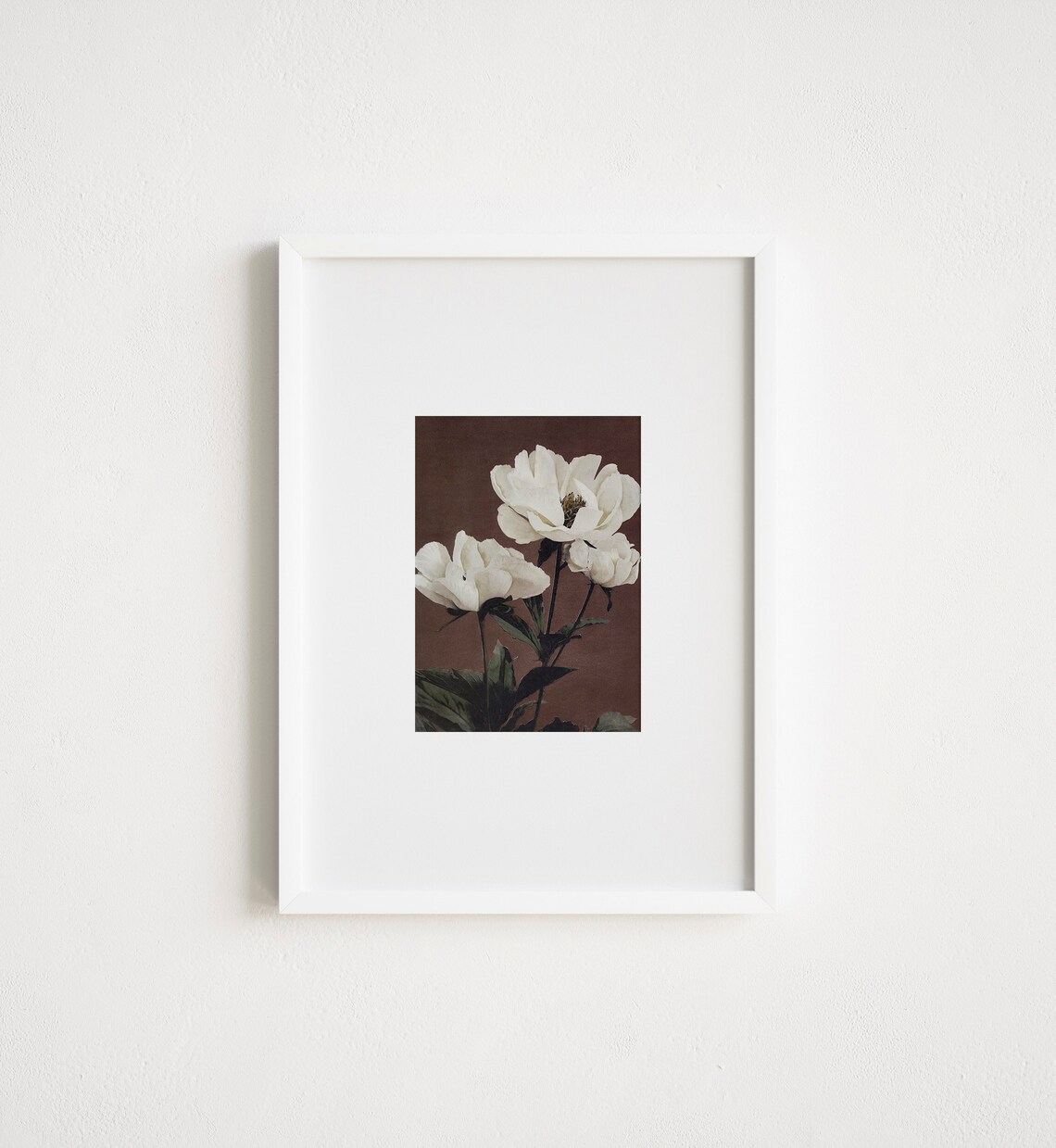 Vintage Muted Floral Still Life Art Print - Image 3