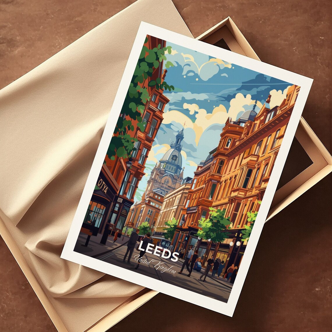 Leeds Victoria Quarter Shopping Street Domes United Kingdom Poster - Image 3
