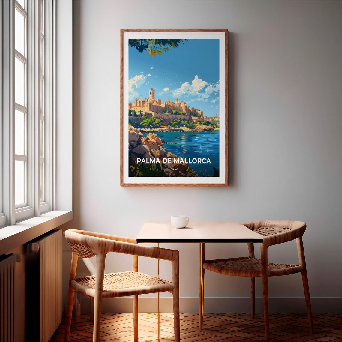 Palma de Mallorca Spain Coastal Palace Seaside Town Travel Poster - Image 3