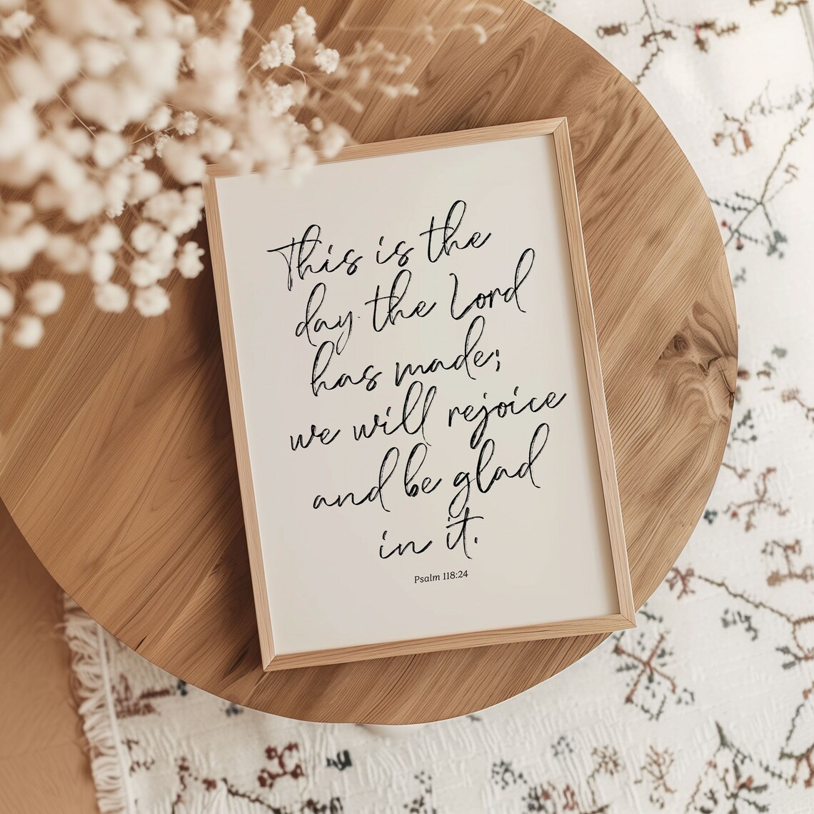 This Is The Day Psalm 118 Scripture Art Print - Image 3