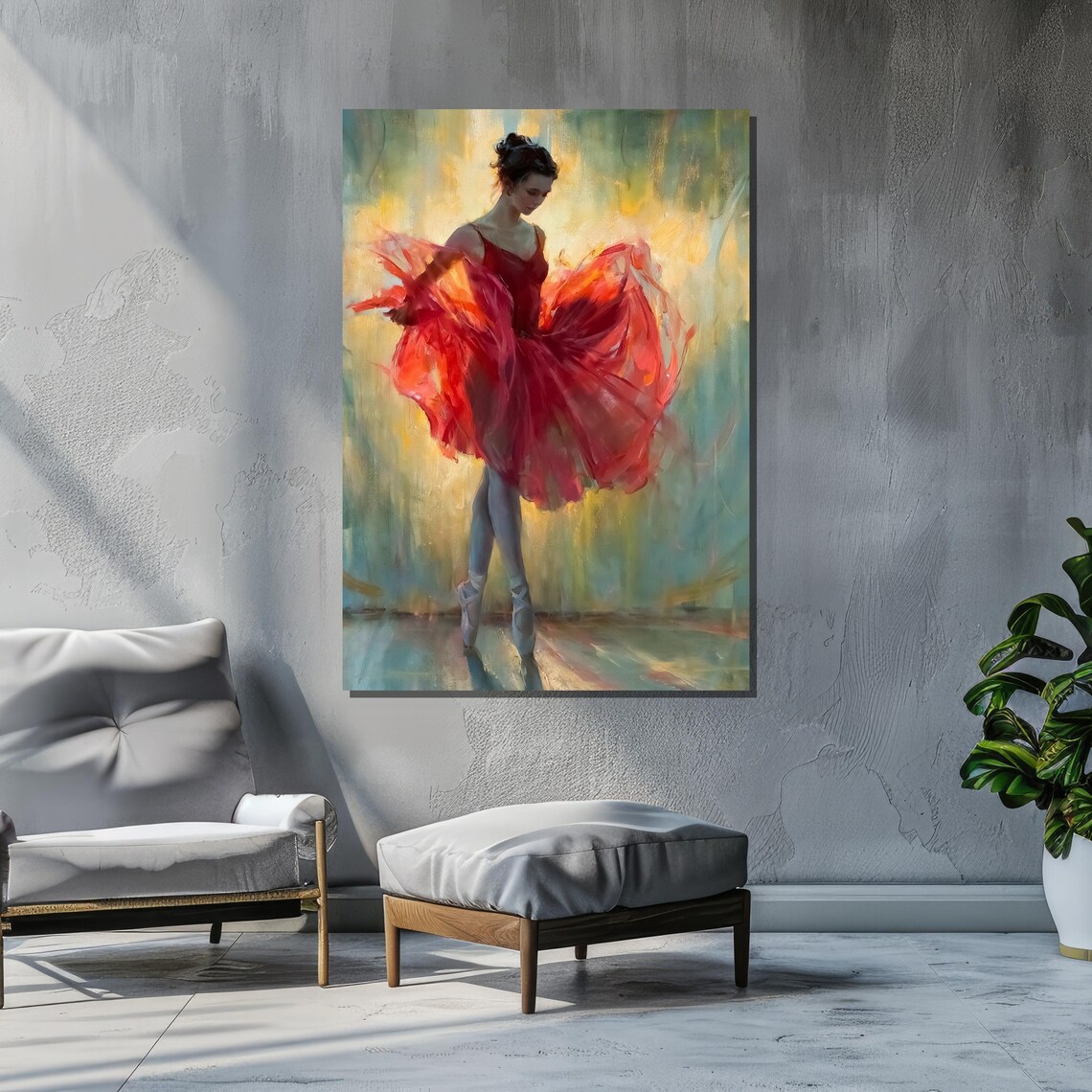 Graceful Ballerina Art Print, Impressionist Style - Image 5