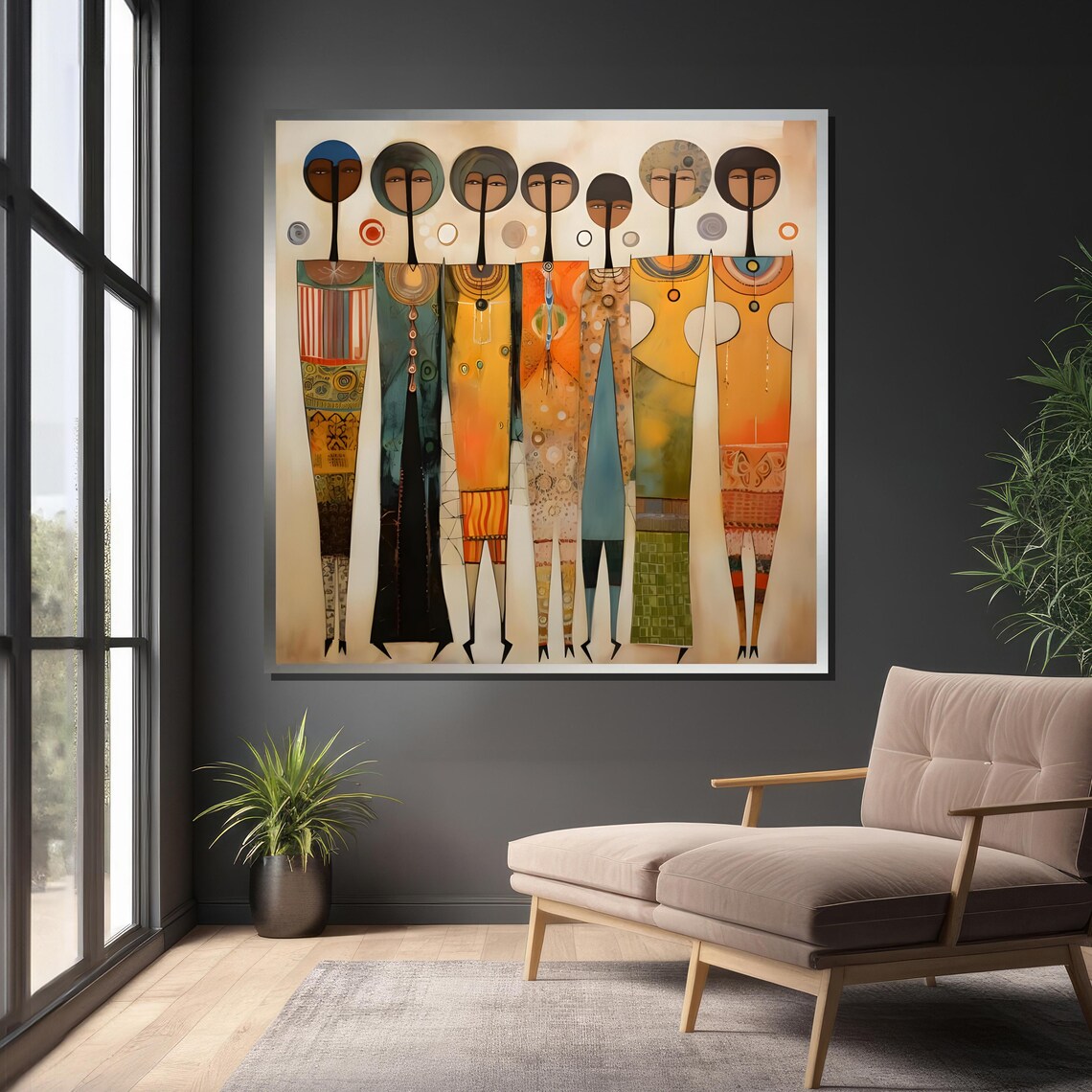 Abstract Figures Art Print, Contemporary Geometric - Image 4