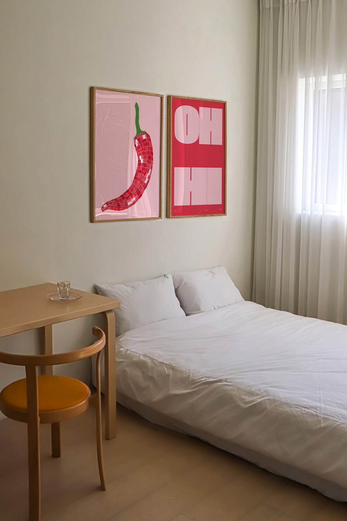 Oh Hi Typography Poster, Retro Welcome Print - Image 3