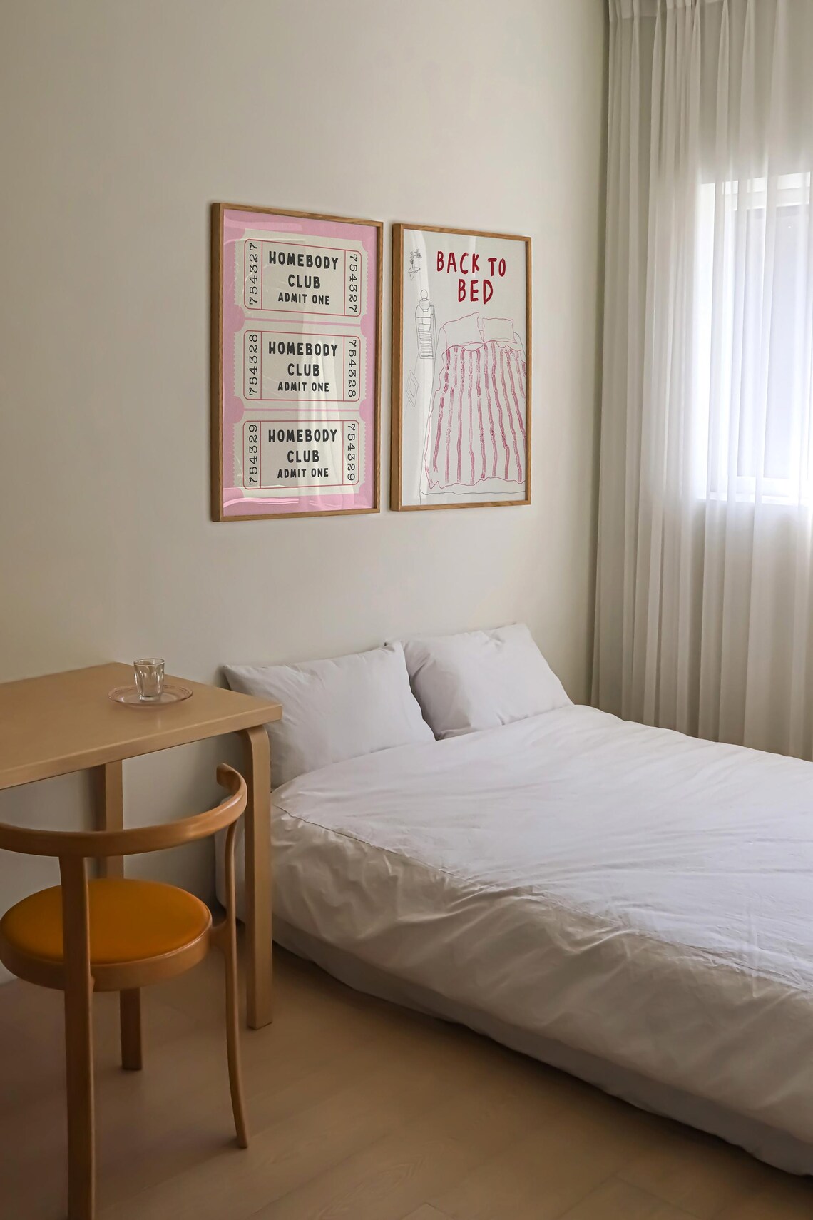 Homebody Club Pink Retro Aesthetic Art Print - Image 2