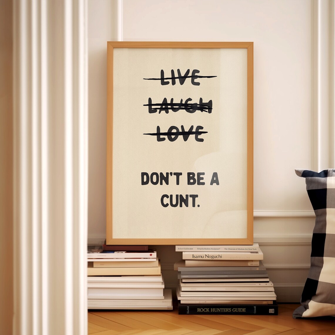 Live Laugh Love Rude Bathroom Wall Art Poster - Image 3