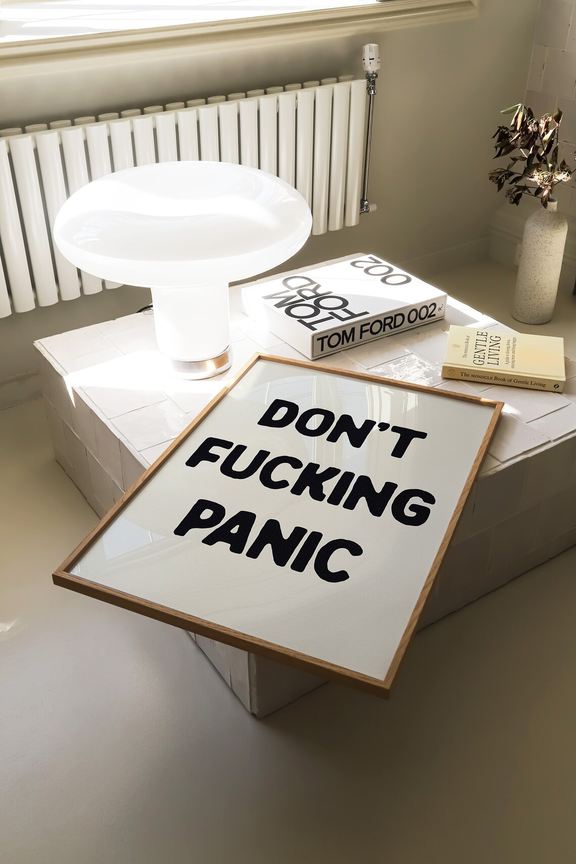 Dont Fucking Panic Typography Quote Art Print - Image 3