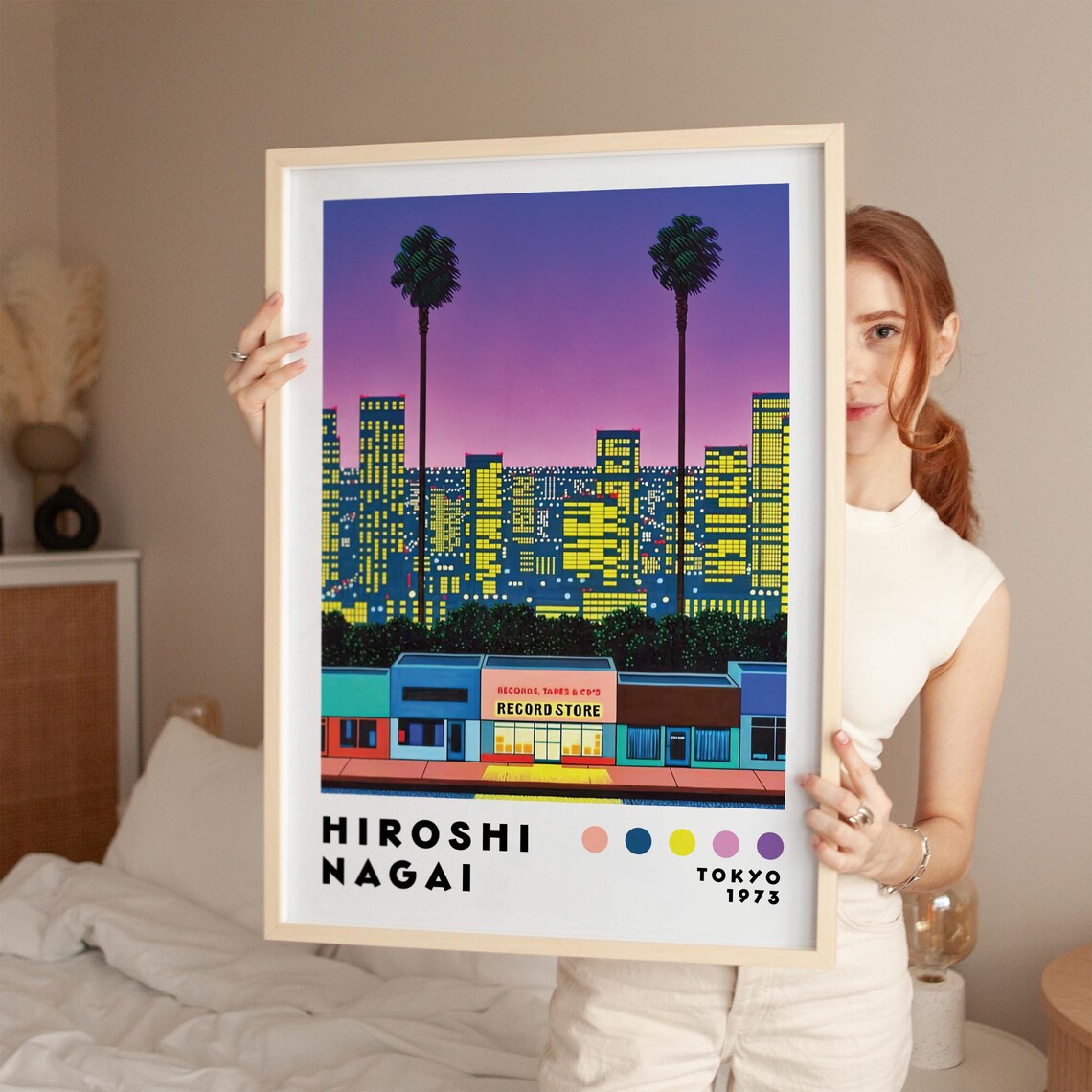 Hiroshi Nagai Japanese City Pop Art Print