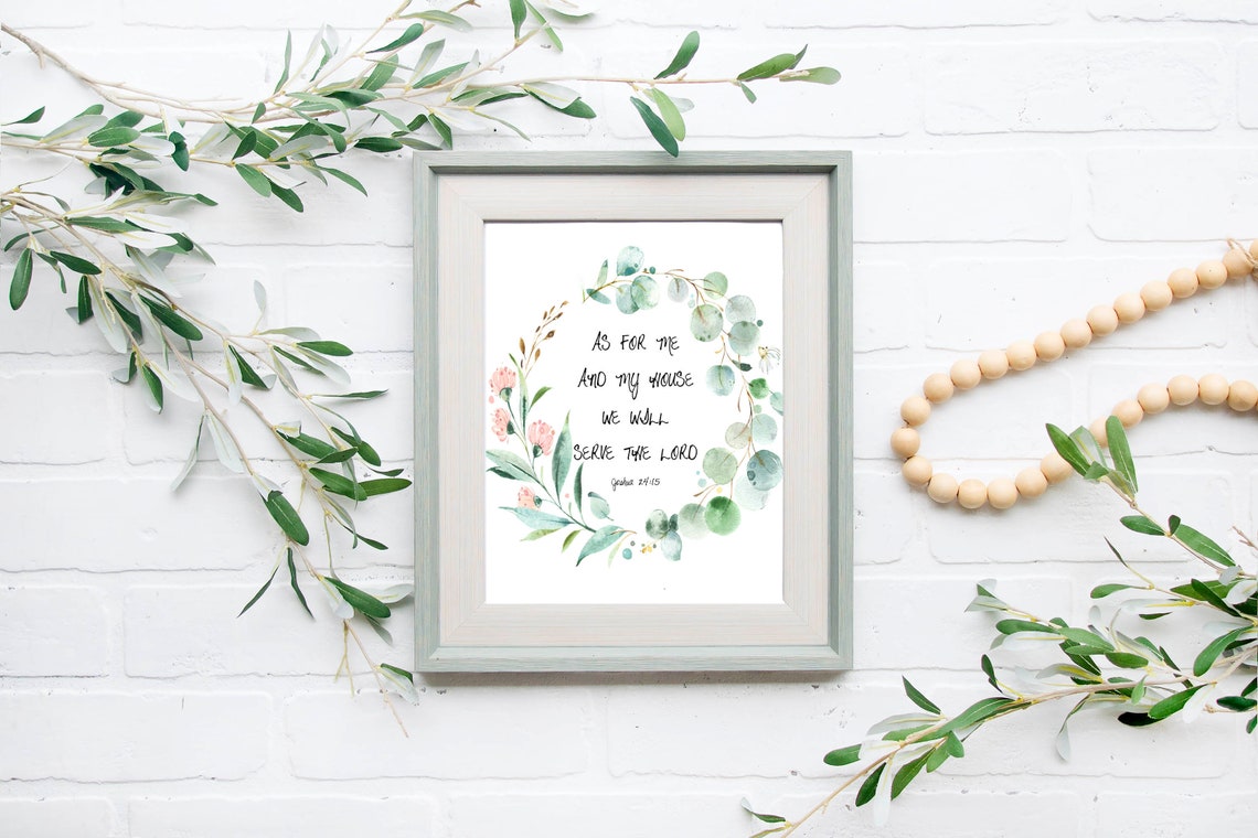 As For Me And My House We Will Serve The Lord Scripture Poster - Image 4