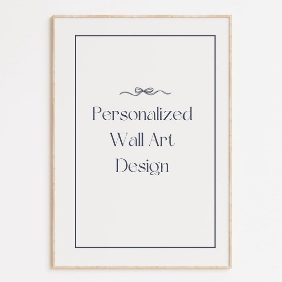 Custom Wall Art Design Personalized Print