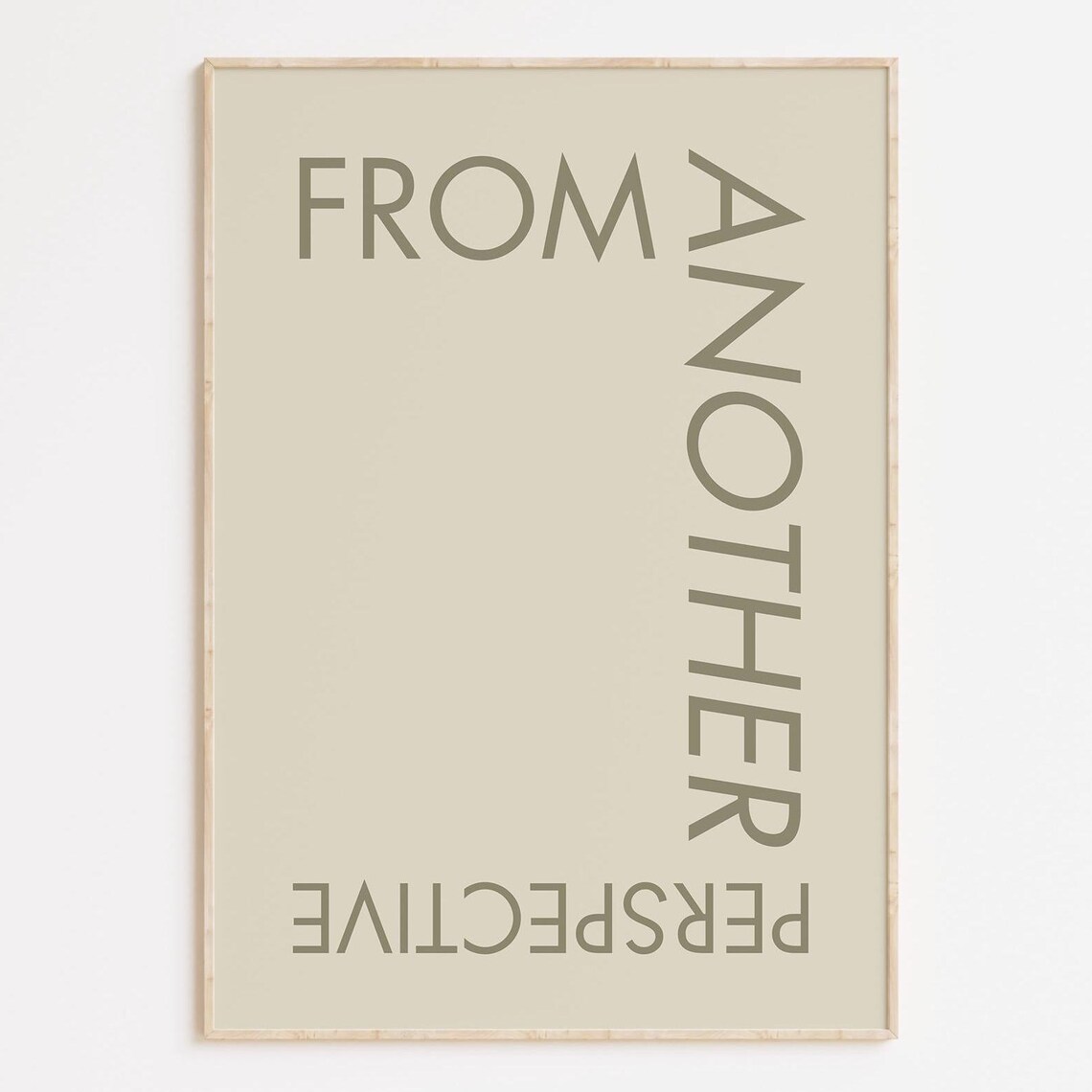 Inspirational Quote Print From Another Perspective Minimalist Home Decor
