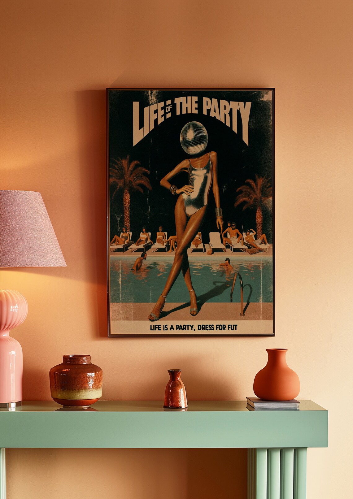 Disco Magazine Poster, 70s Retro Psychedelic Print - Image 2