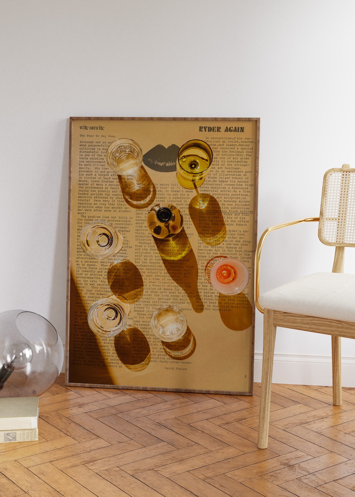 Trippy Typography Vintage Psychedelic Poster Print